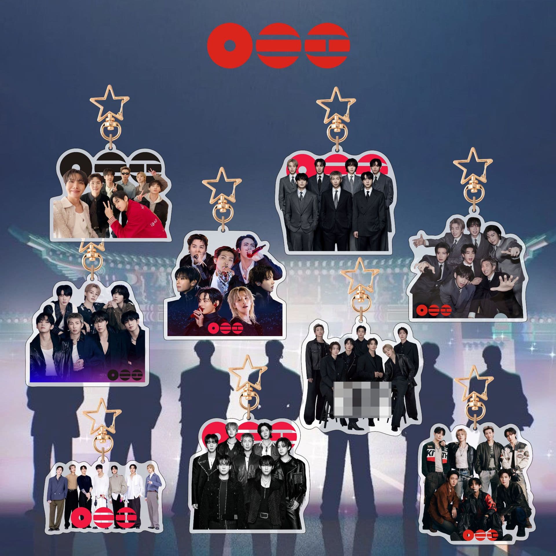 BTS BTS acrylic keychain new album Arirang series bag pendant celebrity peripherals