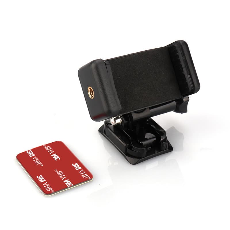 Motorcycle Riding Helmet Phone Photography Tripod Fixed Base Accessories Horizontal Vertical Shooting Rotatable Phone Clamp