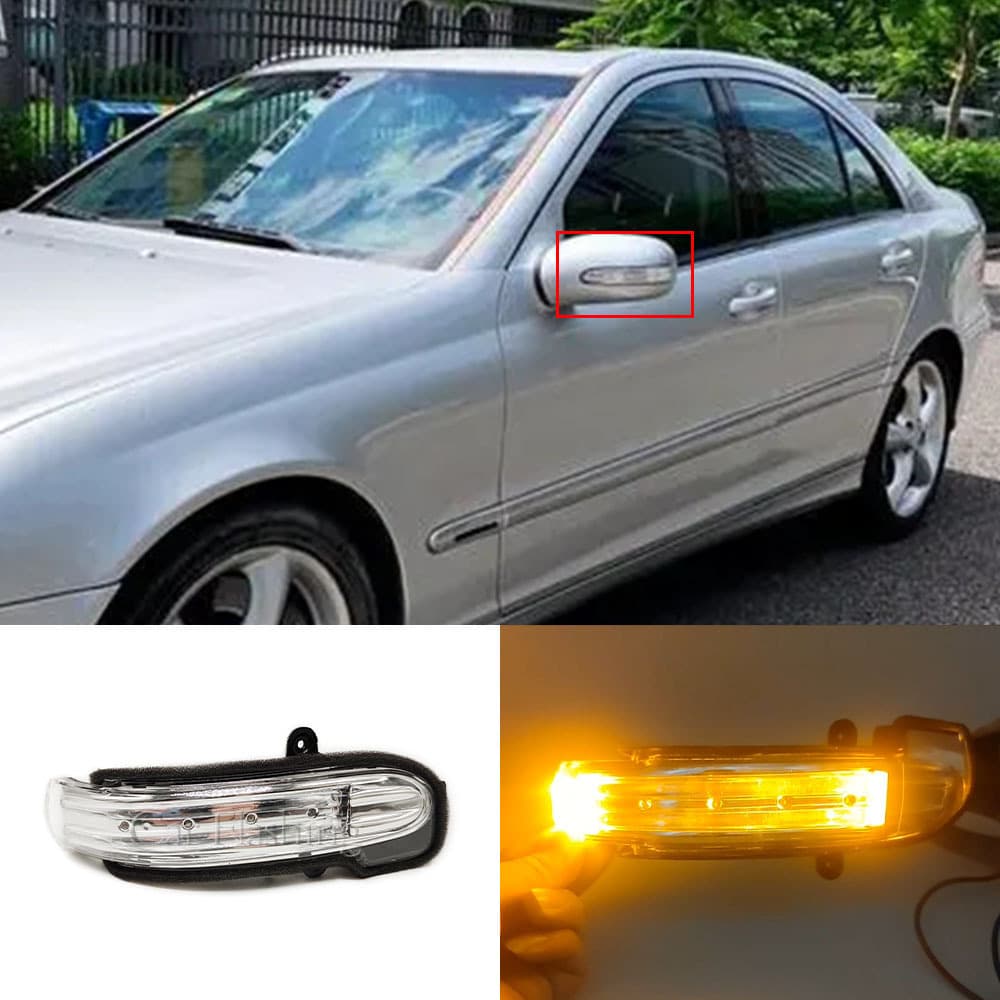 For Mercedes-Benz C-Class W203 C180 C200 C230 C260 C300 Reverse Mirror Light Rearview Mirror Light Turn Signal Light