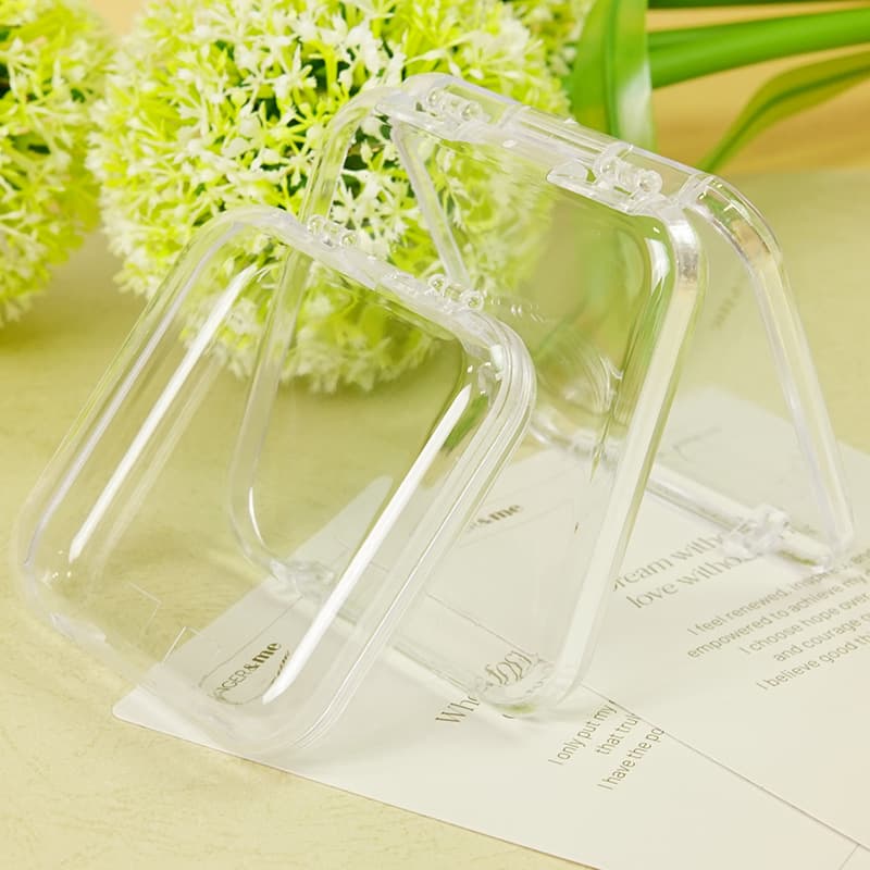 Wearable Nail Storage Box, Transparent Covered Nail Art Box, Flip-Top Jewelry Box, Desktop Display Box, Finished Product Packaging Box