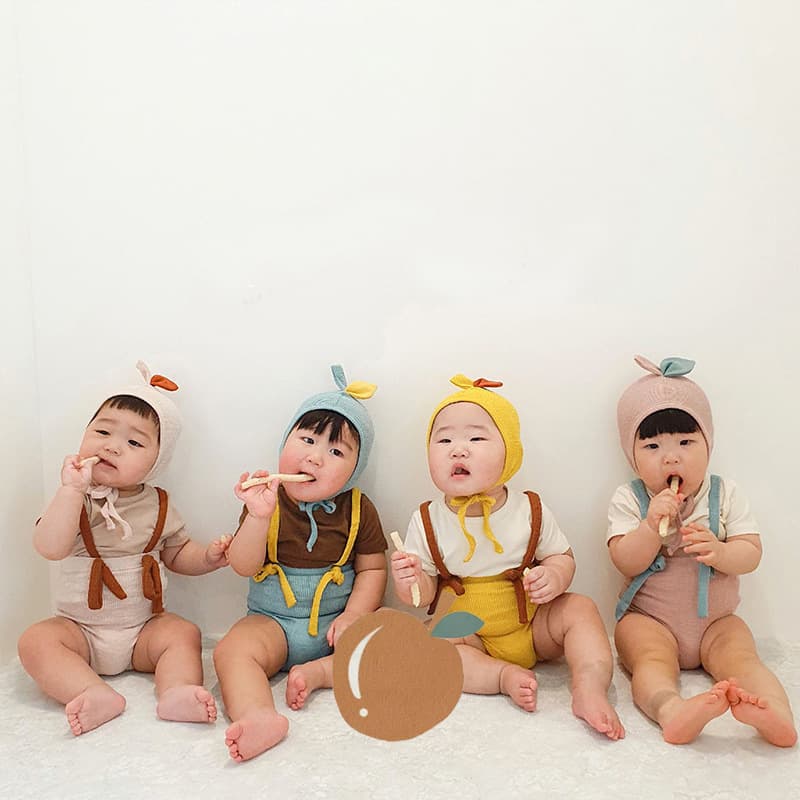 New Spring/Summer Infant & Toddler Suspender Pants Solid Color Stylish Overalls Jumpsuit Casual Pants