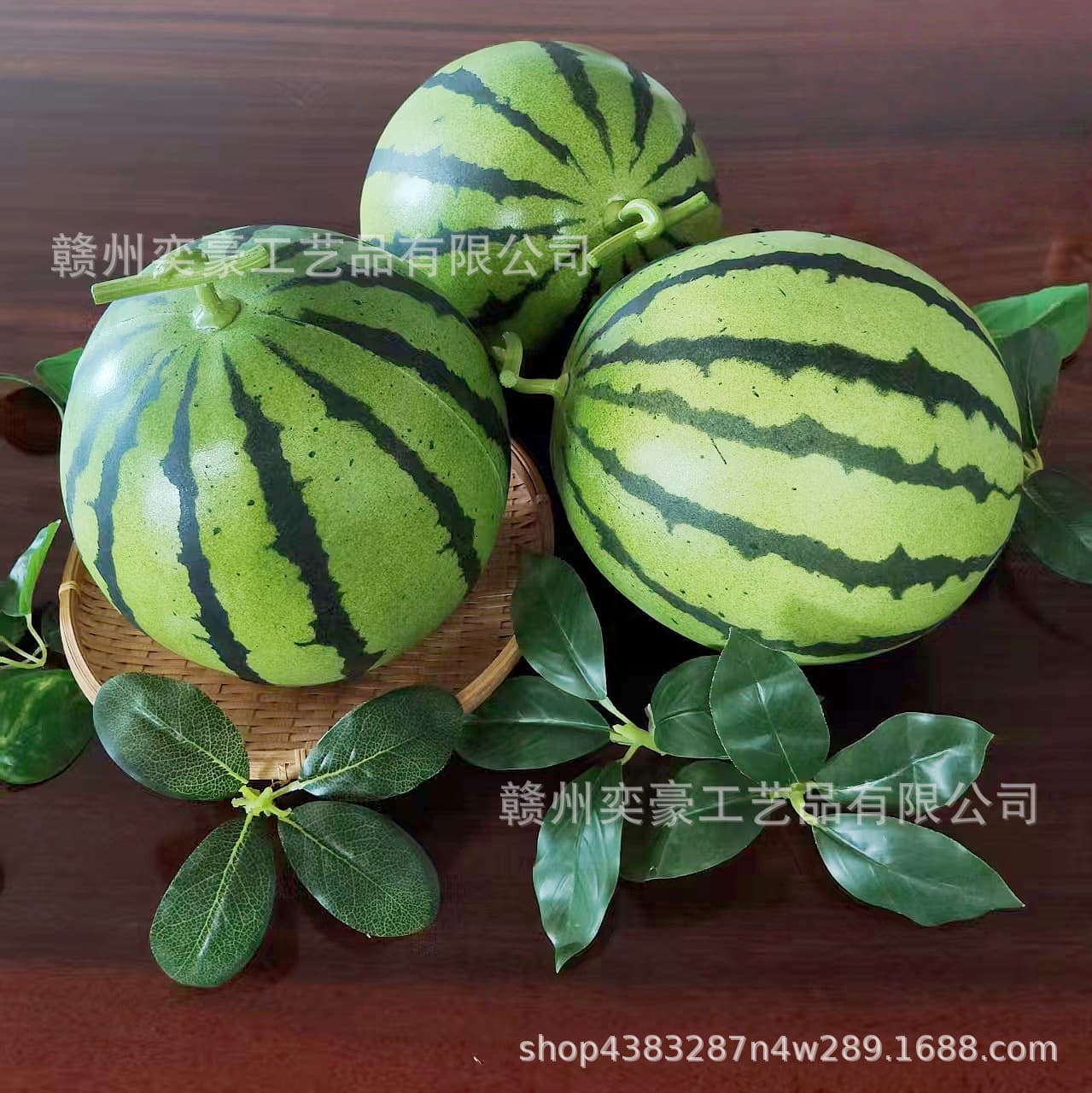 Factory direct sales simulated fruit model simulated watermelon sample decoration props fake PU unicorn melon window display