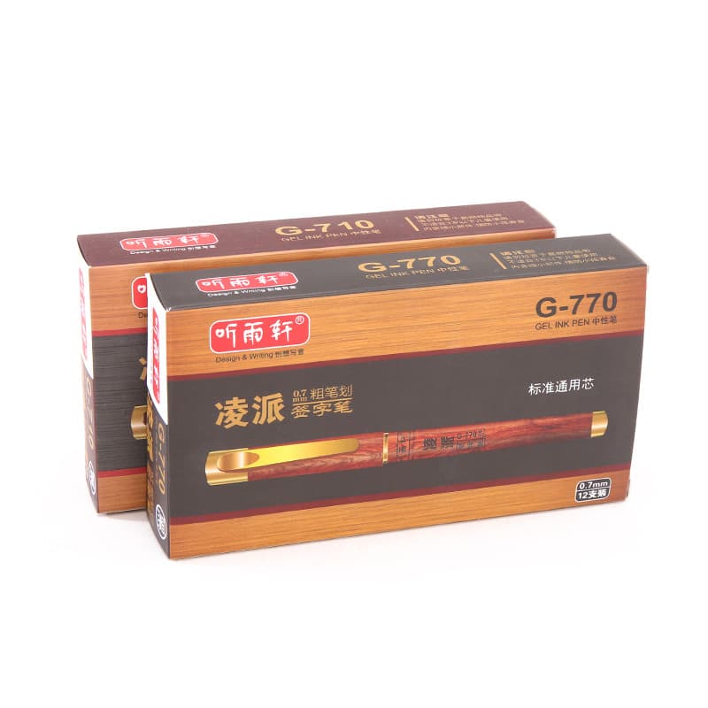 Tingyuxuan G-755/770/710 Business Office Gel Pen Signature Pen Black Carbon Pen Lingpai Practice Pen