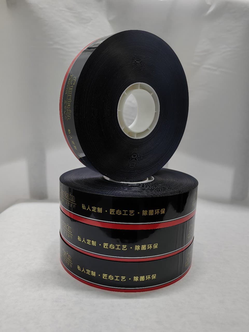 OPP Gray Strapping Machine Tape OPP Adhesive-Free Film Tie Printable Logo Bundling Tape Curtain Bundling Film Tape