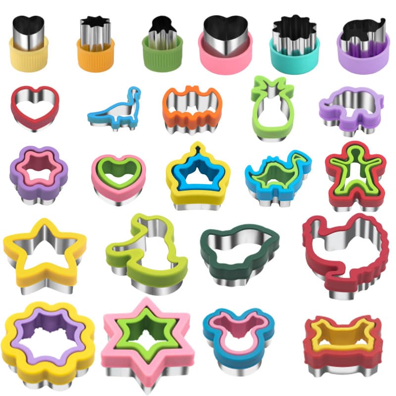 3D Sandwich Mold Sealing Edge Cartoon Bread Press Stainless Steel Cookie Cutter Christmas Cutter Set