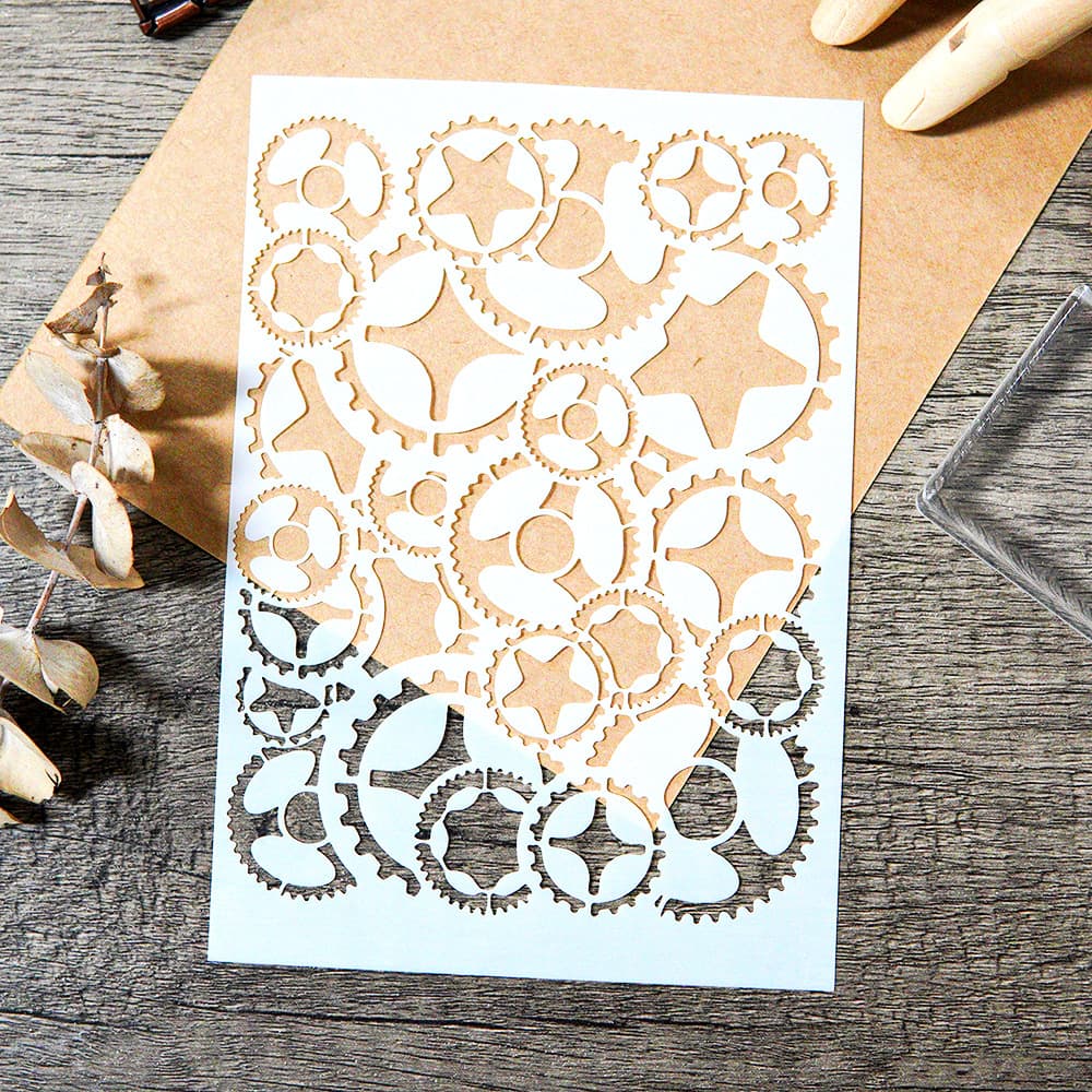 Stencil Cross-border Hot-selling DIY Painting Hollow Template Set Wall Painting Spray Masking Decoration Stencil