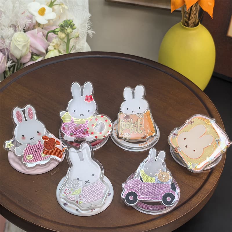 Cartoon Fun MagSafe Magnetic Stand New Miffy Rabbit Mobile Phone Strong Adsorption Desktop Portable Stand
