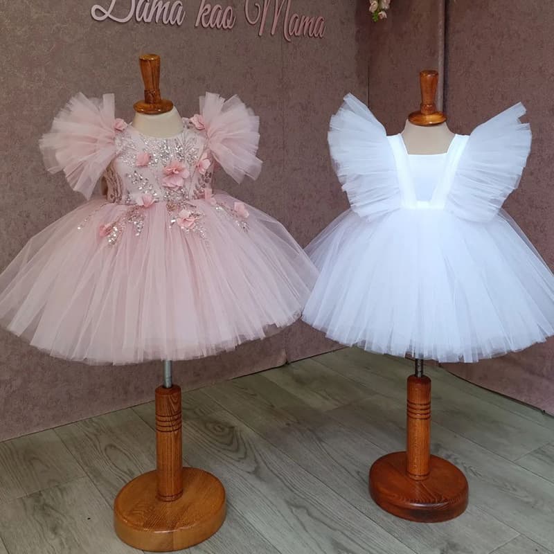 Baby princess dress first birthday dress bow dress sweet princess dress