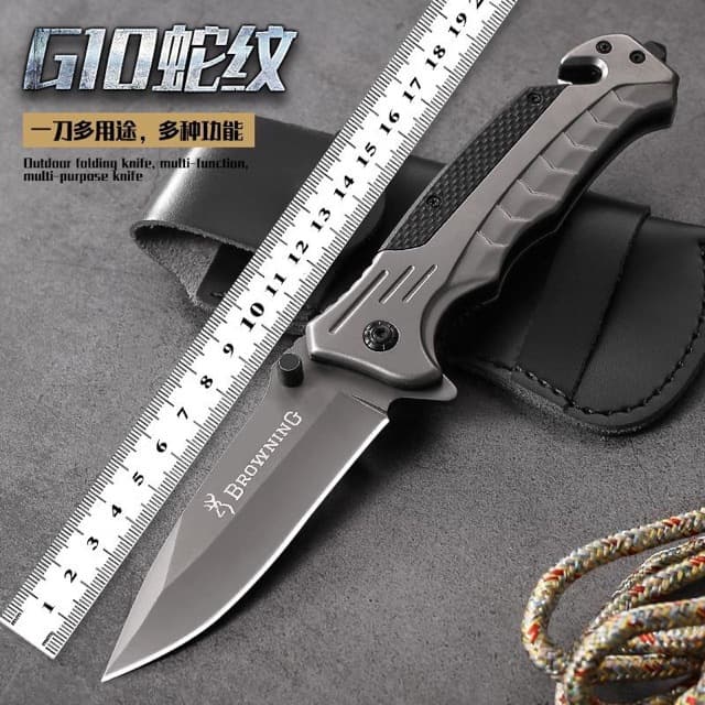 Cross-border Outdoor Small Knife Portable Fruit Knife Camping Gear Multifunctional Folding Knife High Hardness Pocket Knife