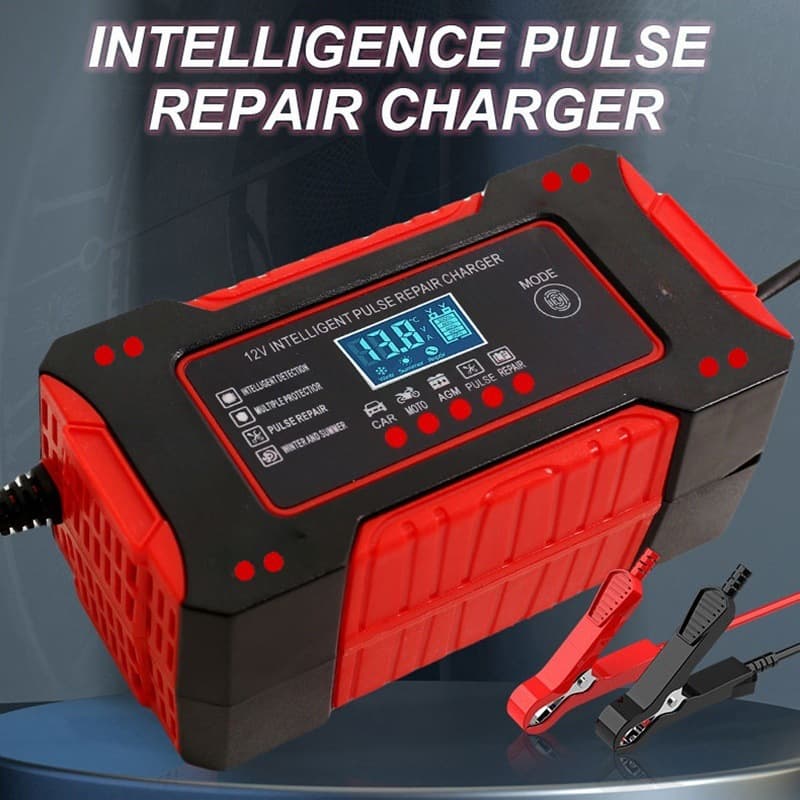 Cross-border E-commerce 12V6A Car Battery Charger Lead-Acid Battery Motorcycle Pulse Smart Charger