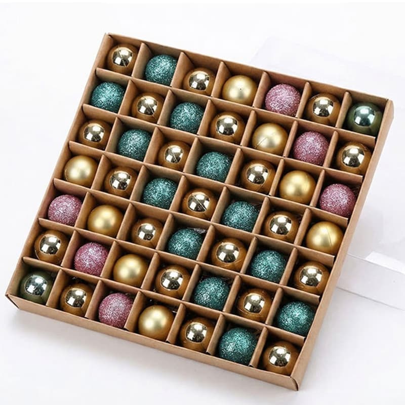 Christmas decorations Christmas ball pendant 3cm49pcs scene layout pendant pendant Christmas tree pendant set