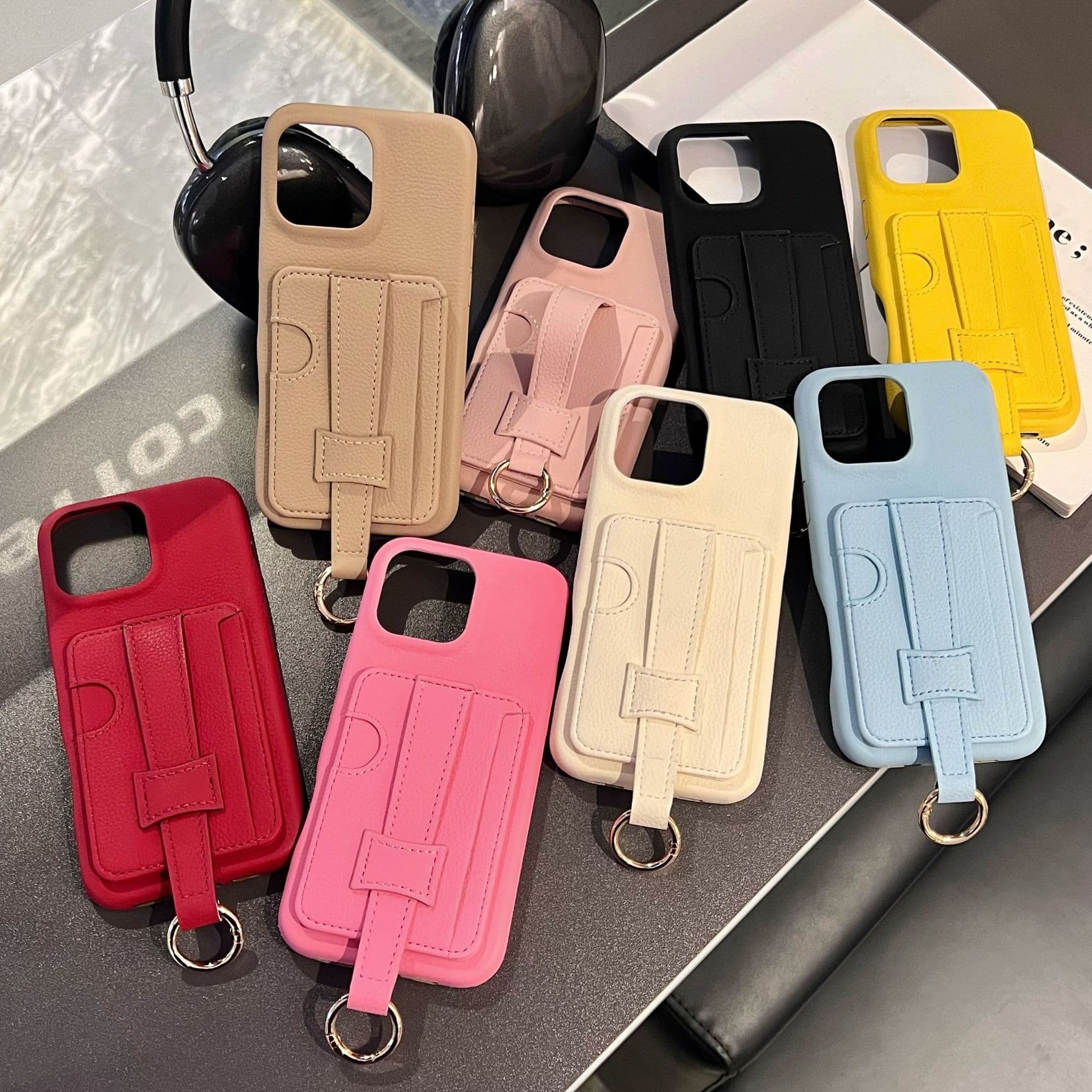 For iPhone 14/15 Case 17 Pro Max Trendy iPhone 11/12/13 Stand Phone Case Wholesale Anti-Slip