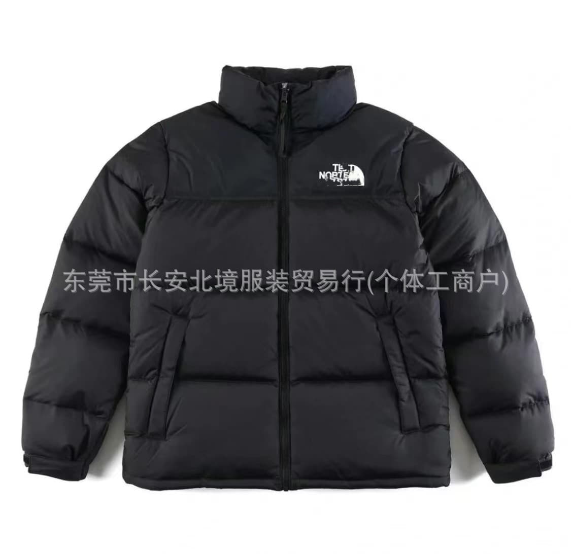 Beijia 1996 Thickened Cotton Jacket Unisex Embroidered Label Cotton Coat American Style Loose Fit Stock Stand Collar Puffer Jacket
