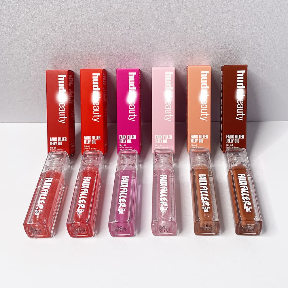 Huda Beauty Faux Filler Ultra-Hydrating Lip Gel Oil Clear Water Gloss Lip Gloss