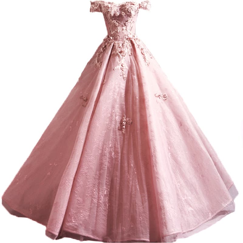 Colored Tulle Evening Gown Pink Floral Bride 2026 New Wedding Toast Dress Stage Performance Art Exam Wedding Dress