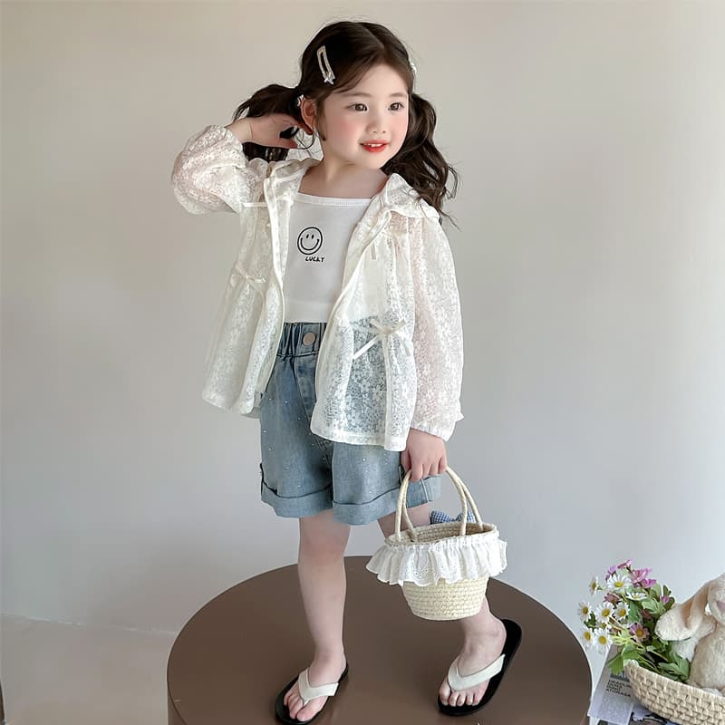 Girls Lightweight Sun Protection Jacket Baby Summer 2025 New Children Summer Breathable Coat Little Girl Outdoor Wear