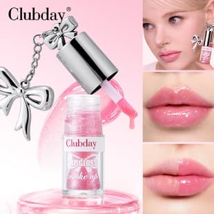 Cross-border Hot-Selling Color-Changing Lip Gloss, Natural Long-Lasting Moisturizing, Bow Pendant, Water-Gloss Mirror Lip, Stock Wholesale