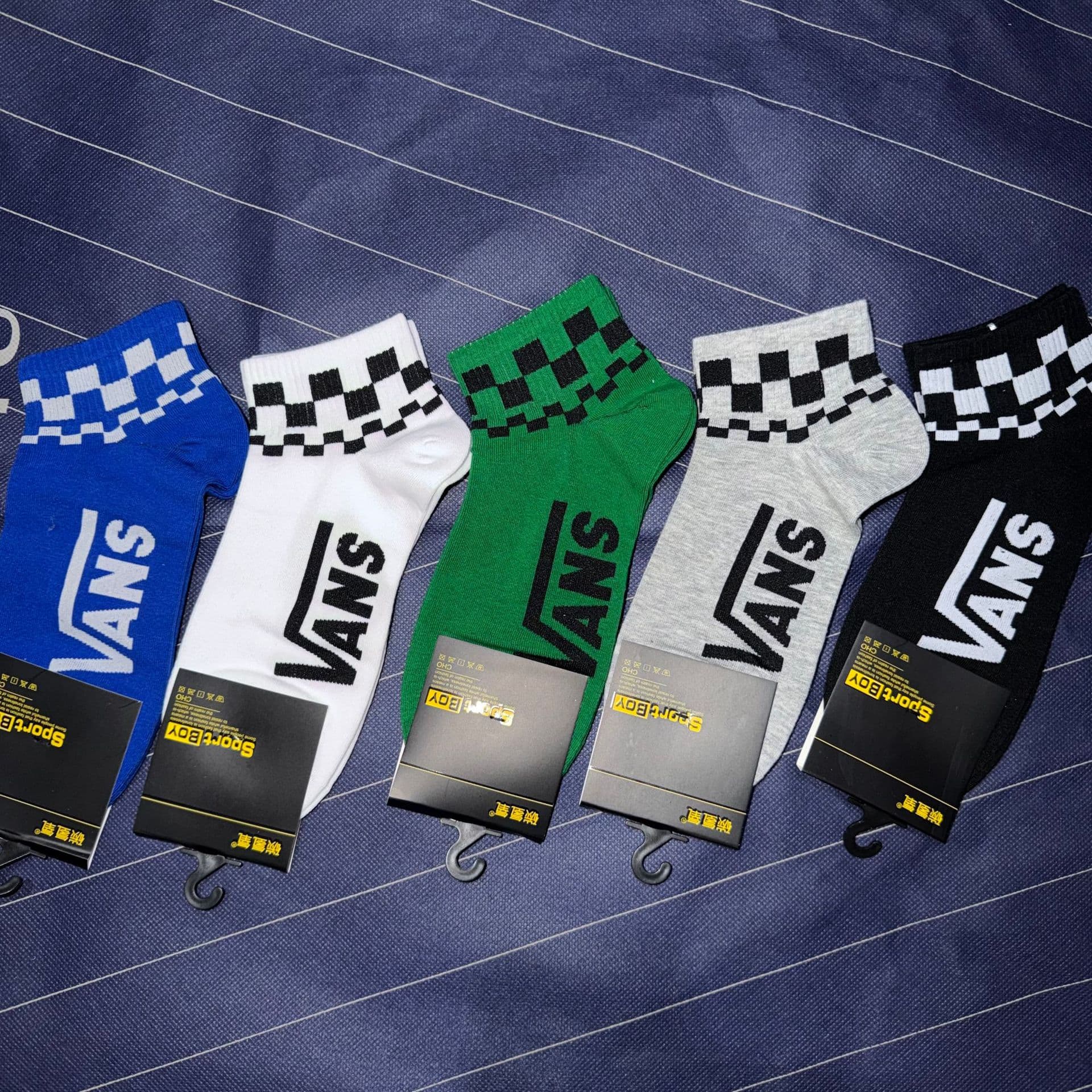 New Men's Short Socks, Cotton, Sports Casual, Versatile, Trendy, Brand-Inspired, Adidas Three Stripes, Nike, Factory Wholesale
