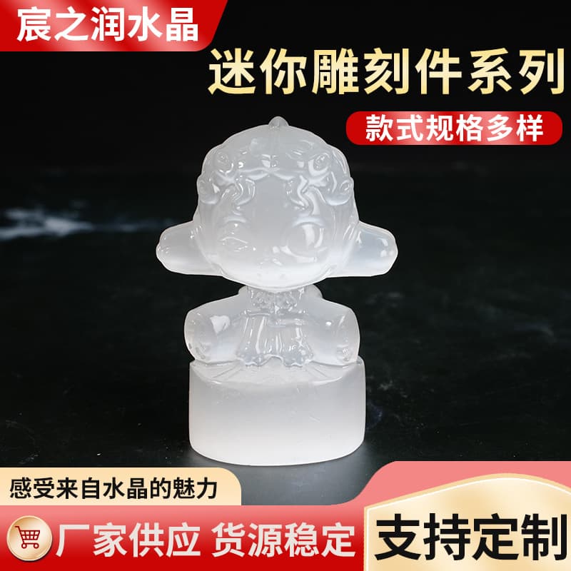 Manufacturer supplies natural Moroccan transparent plaster carvings, Buddha statues, Marvel Bubble Matt mini carvings