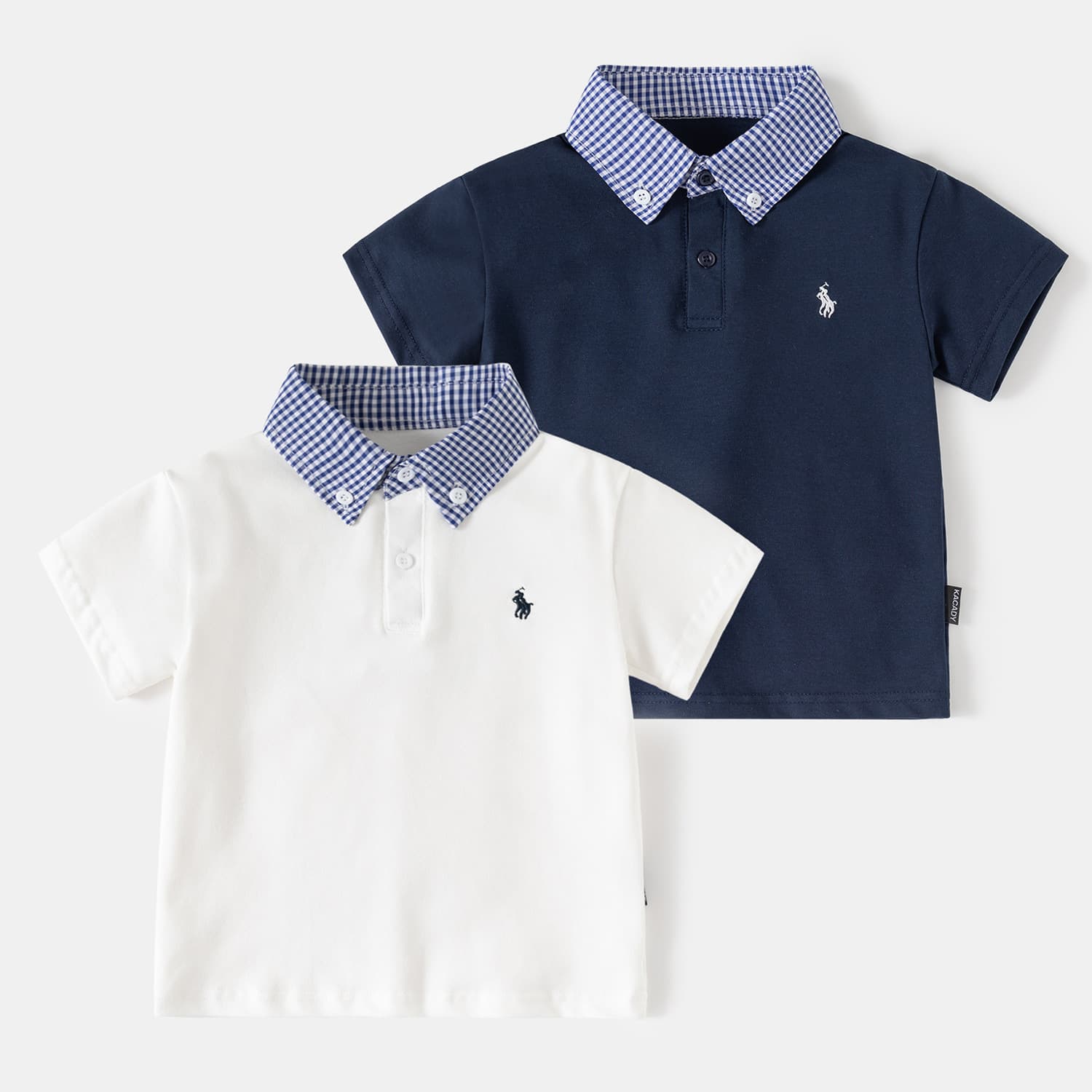 Boys' Top 2026 Summer New Children's Short Sleeve Polo Shirt for Middle and Older Kids Korean Style Cartoon Turn-down Collar Polo