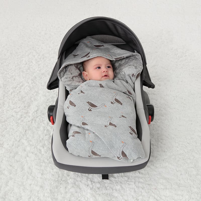 Newborn Baby Swaddle Blanket Car Seat Cover Portable Outdoor Windproof Carry Basket Stroller Blanket Thick
