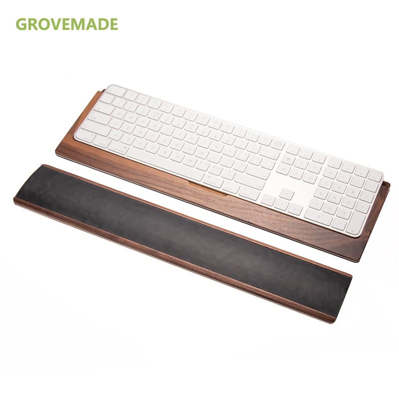Wholesale Magic Wooden Keyboard Tray Compatible with Touch ID Solid Wood Numeric Keypad Creative Gift Wrist Protection