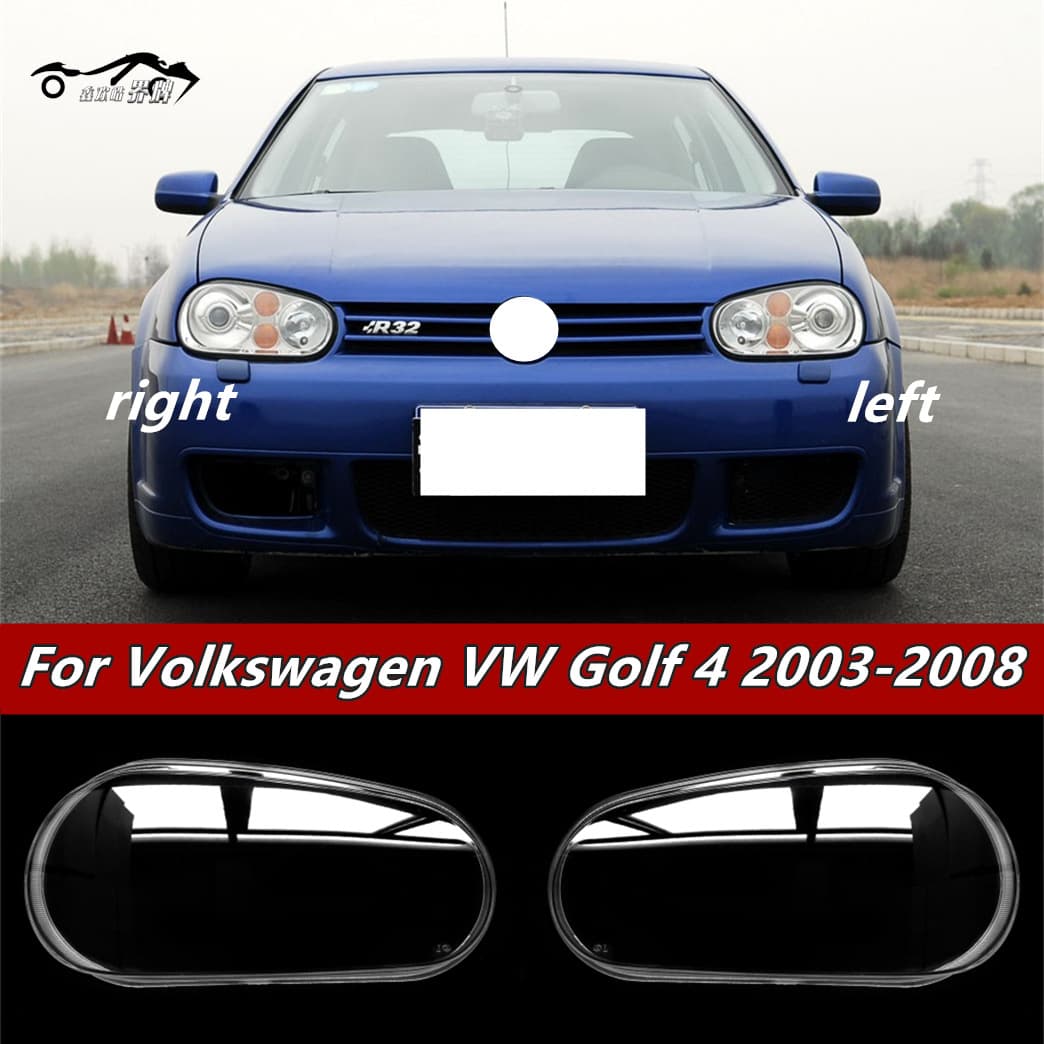Old Style Volkswagen Golf4 Front Light Shell 4pc Cover For 2002-2008 High4 Car Lighting Accessories