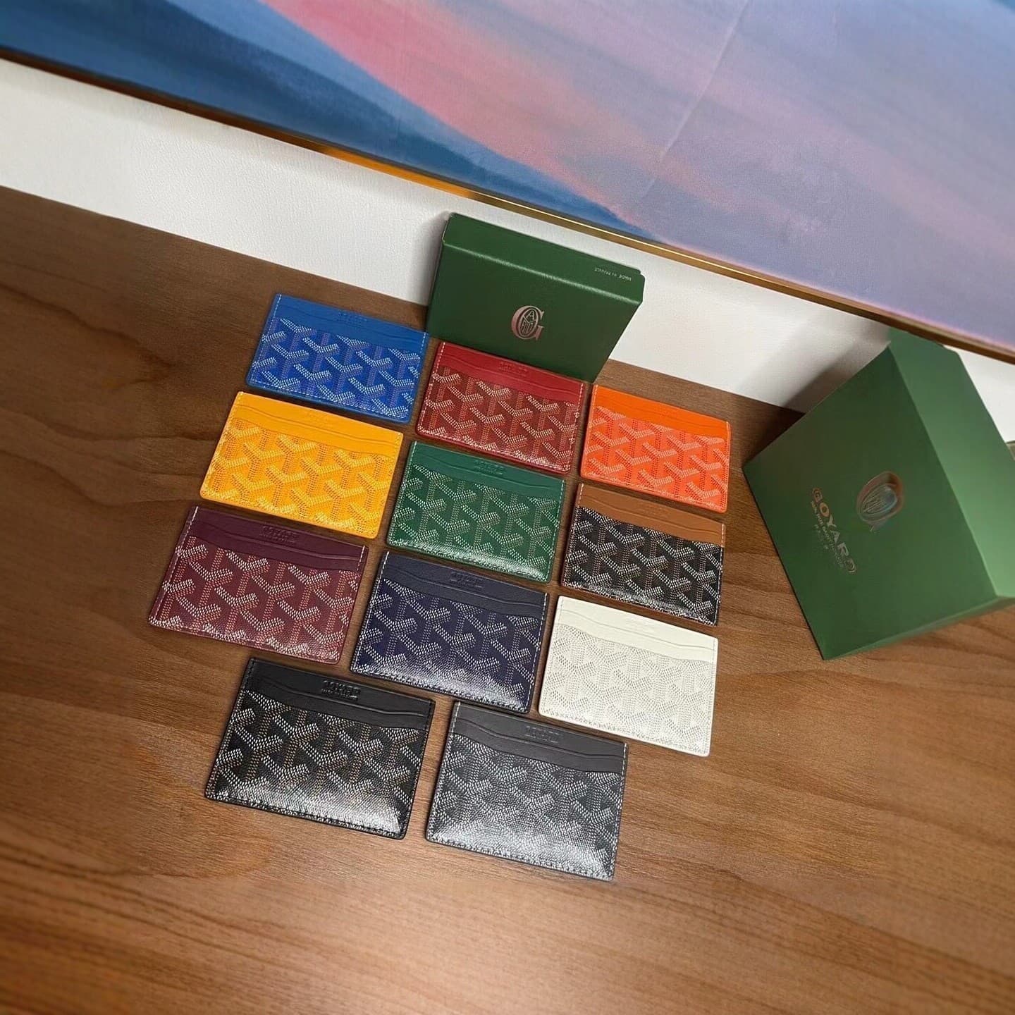 Ultra-thin Genuine Leather Card Holder, Unisex New Style Card Slot Wallet, Compact Premium Printed Multi-functional Slim Design