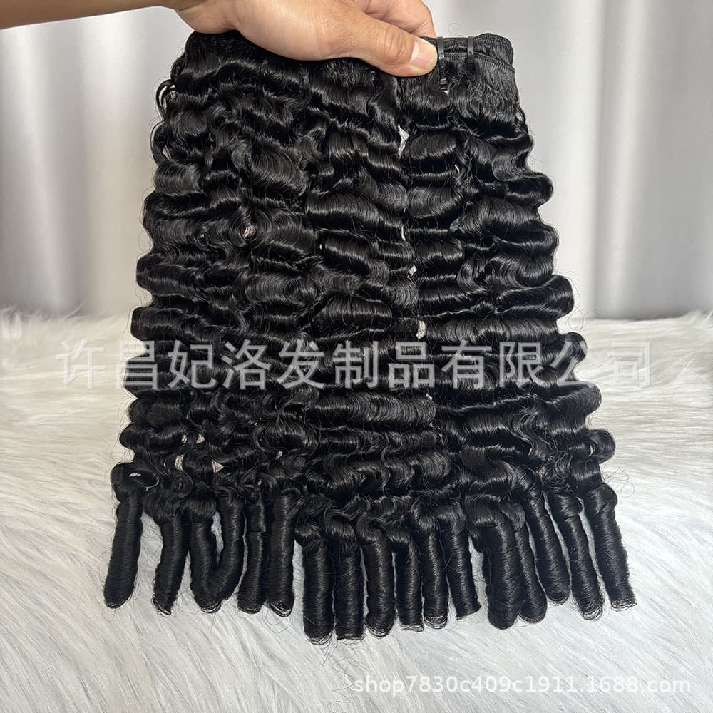 SDD Burmese Curl Chinese Hair Bundle Burmese Curl Spiral End