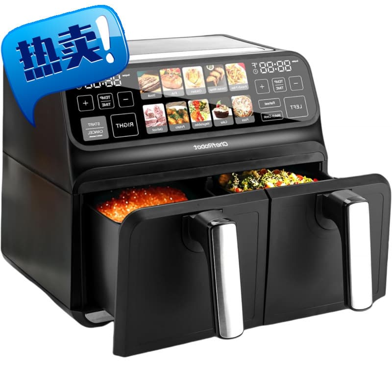ChefRobot Dual Air Fryer 8 Quart TFT Touch Screen Non-Toxic