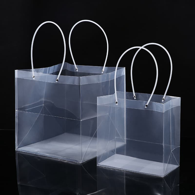 Highly transparent handbag gift bag, Mother's Day gift box packaging, flowers, cakes, desserts, wedding candy, gift bags