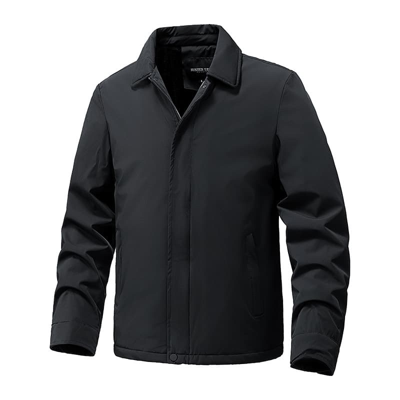 Cross-border Men's Lapel Jacket 2025 New Warm Business Executive Jacket Men's Coat Autumn Winter Outerwear