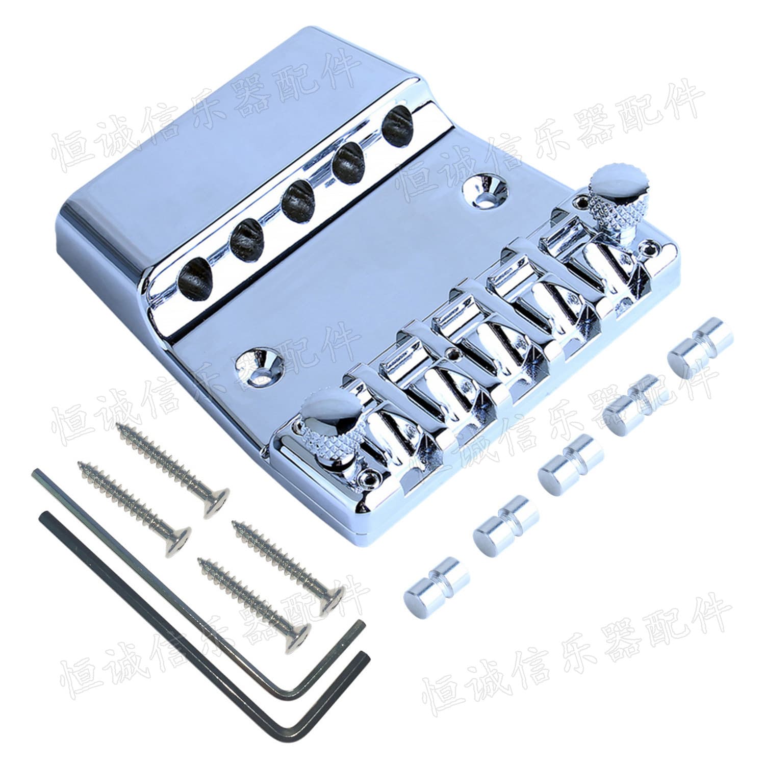 5-String Electric Bass Bridge Tailpiece Bass Bridge 5-String Bass Bridge Bottom Saddle Bass String Retainer
