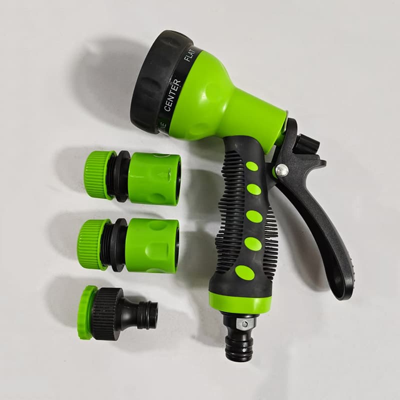 Supply of 7-function garden water gun set, household garden watering spray gun, multi-purpose water gun
