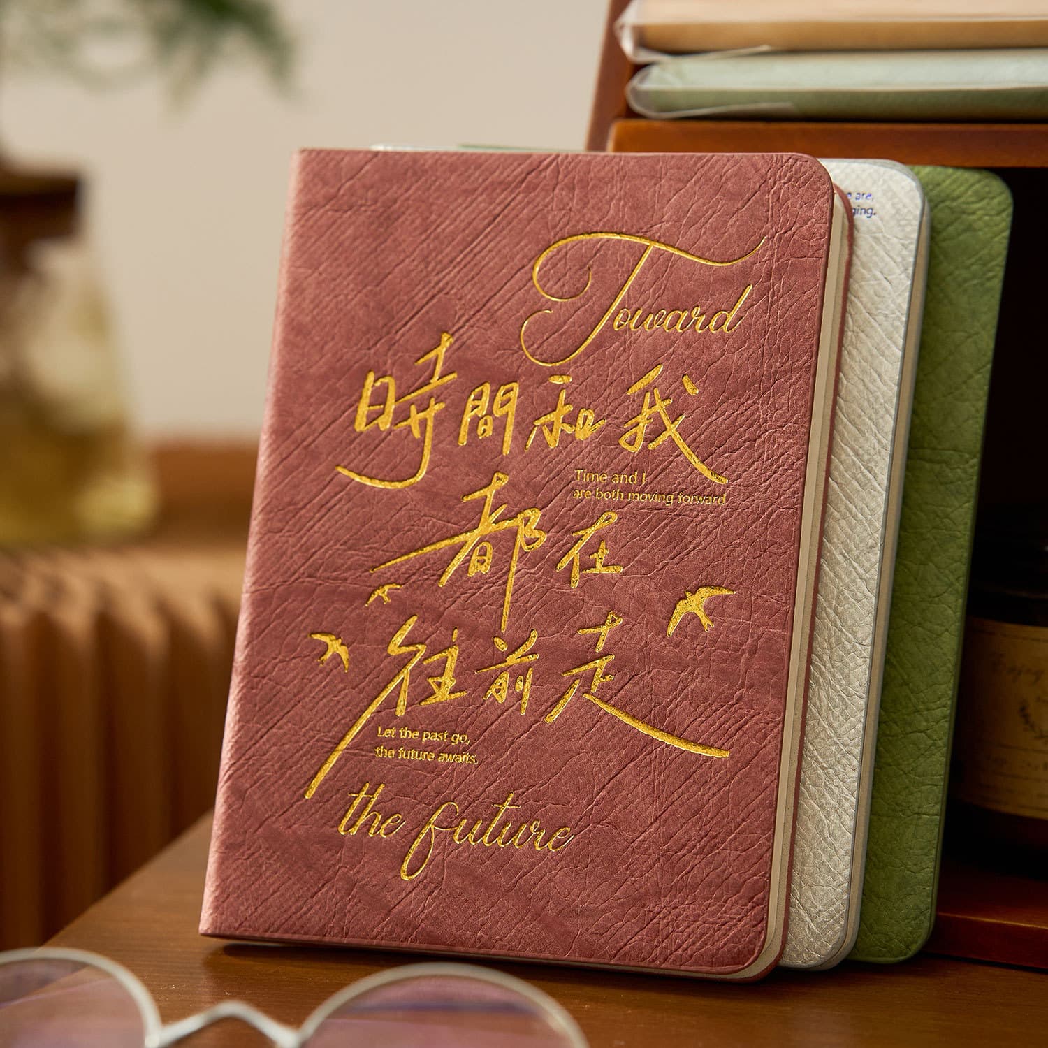 Zaomo A6 Notebook "Years Like Song" Series - Premium Gold Stamped Calligraphy Journal & Memo Book