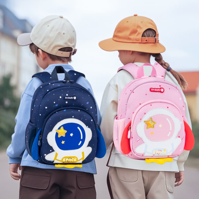 Sesame Baby New 1-3 Year Old Boys Girls Cute Cartoon Astronaut Leash Kindergarten Backpack