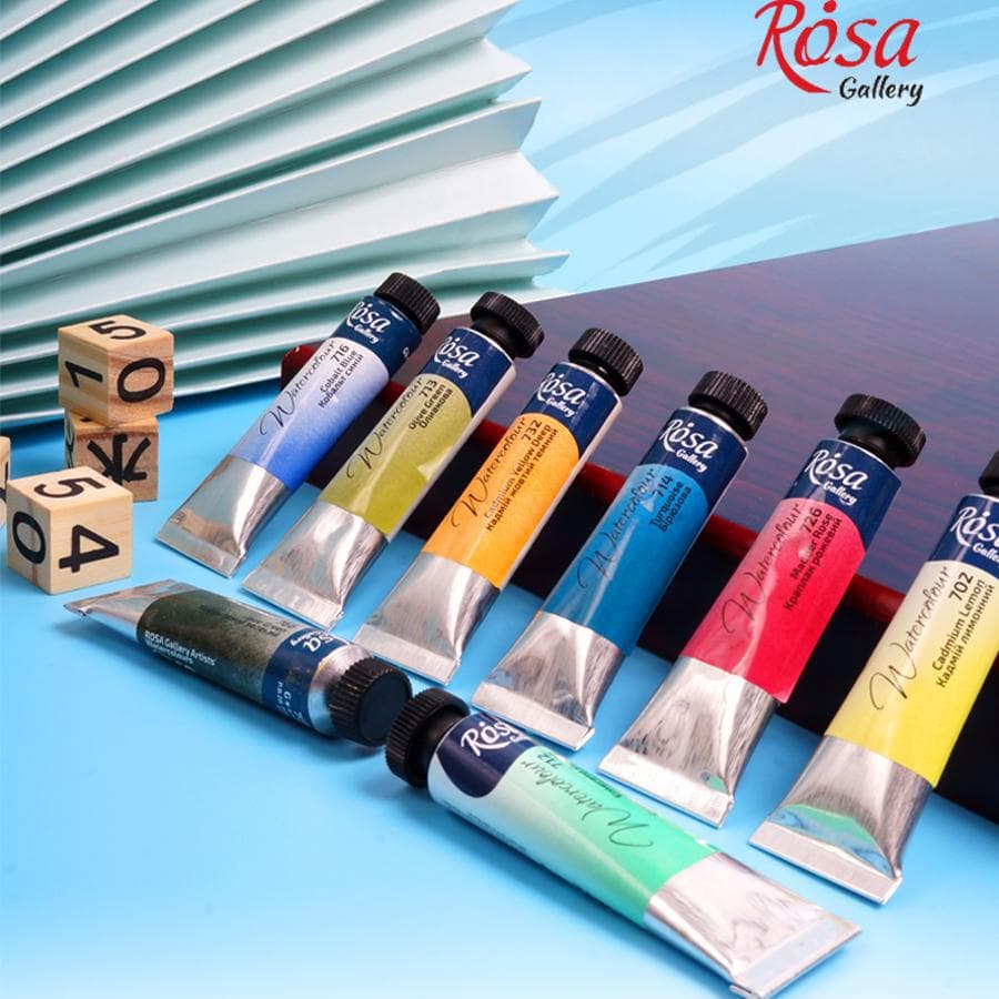 Ukrainian rosa artist watercolor paint 80 color tube single optional 10ml painting transparent tube color