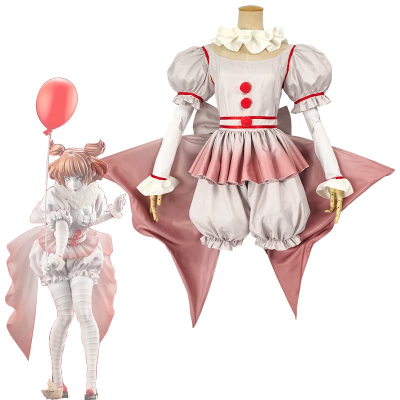 Halloween makeup party cosplay clown soul costume holiday event clown style girl clothes ready in stock