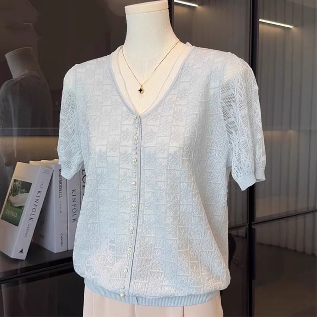 Summer new mother's t-shirt middle-aged and elderly women's short-sleeved sweater loose and stylish thin T-shirt mother-in-law top