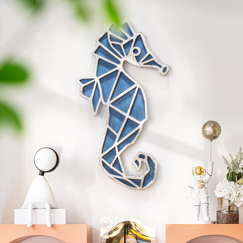 Mediterranean Creative Whale Living Room TV Background Wall Decoration Restaurant Wall Hanging Children's Room Bedside Wall Mount