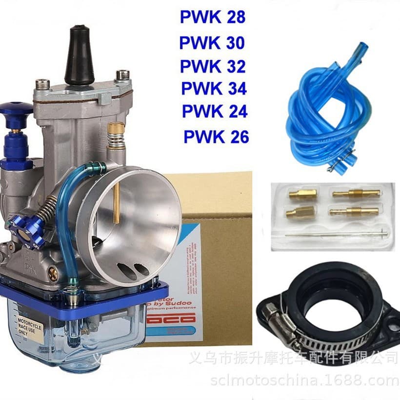 KEIHIN motorcycle carburetor PWK24 26 28 30 32 34MM blue transparent oil pan float chamber