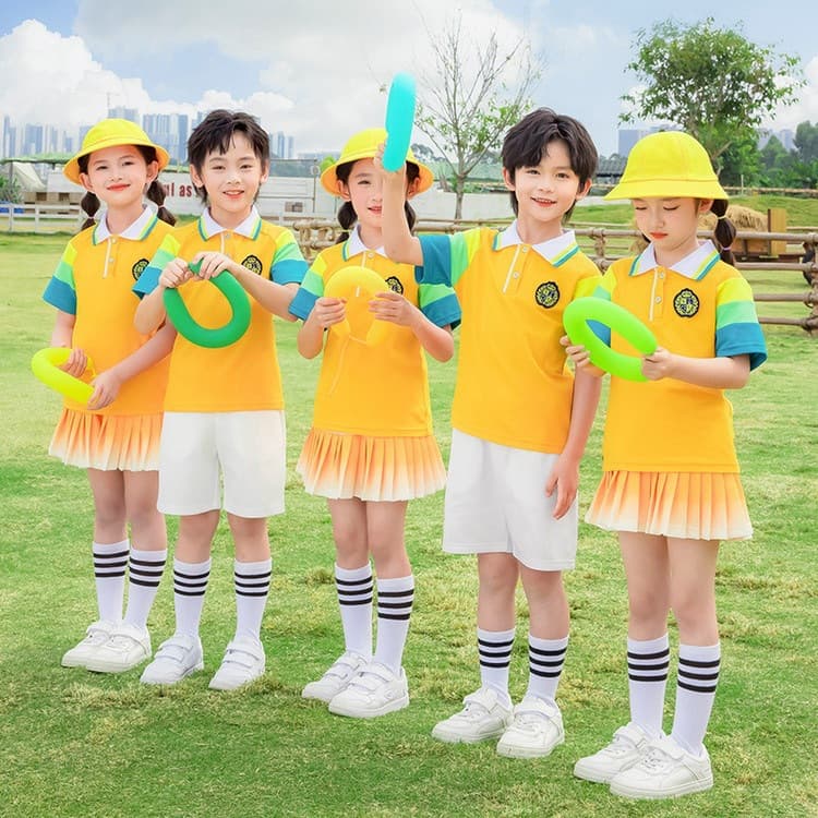 Kindergarten uniform, primary school class uniform, children's performance wear, sibling matching outfit, graduation sports day college-style school uniform
