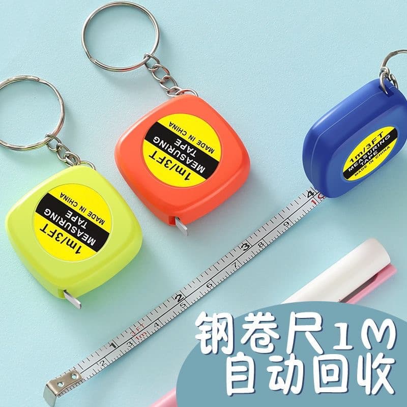 Auto-Retractable Mini Tape Measure 1M Tape Measure Gift Ruler Small Portable Clothing Measuring Tape Steel Tape Factory Direct