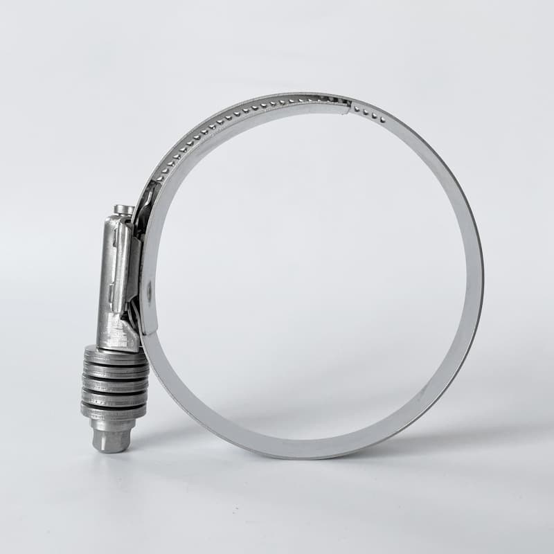 American Heavy-Duty Hose Clamp 304 Stainless Steel, High-Pressure, Vibration-Resistant, Self-Compensating Clamp, Thickened, Tianjin Cross-Border