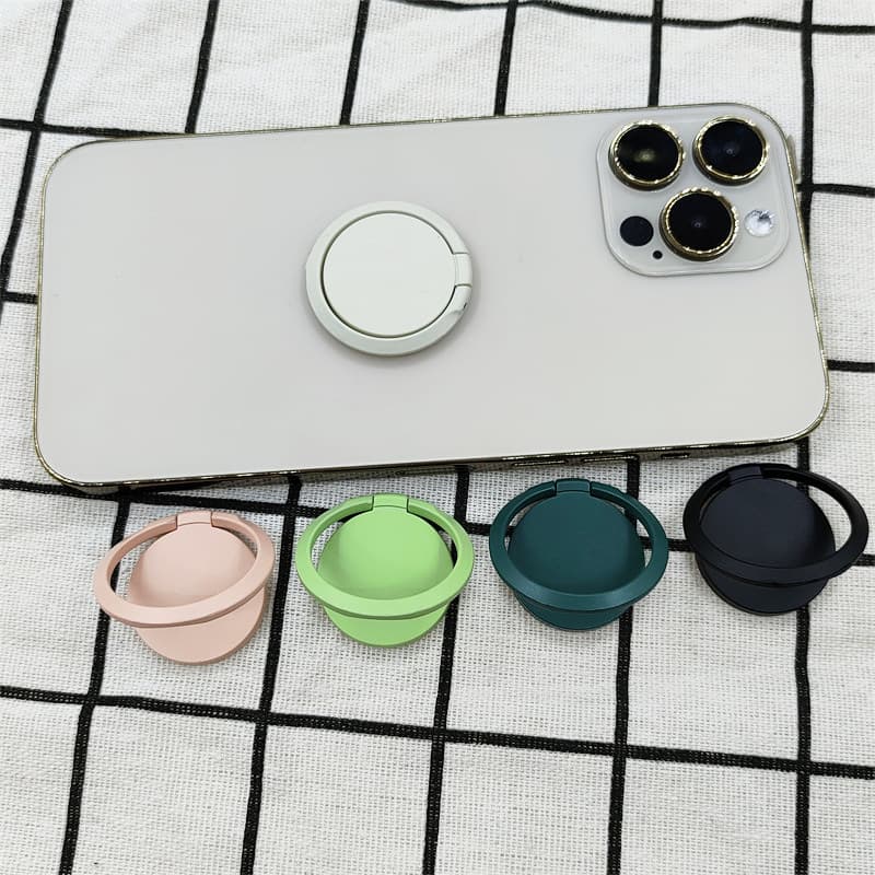 Ring Holder Stand Full Metal Baked Enamel Ultra-Thin Phone Grip Printed LOGO Phone Back Sticker Holder Gift
