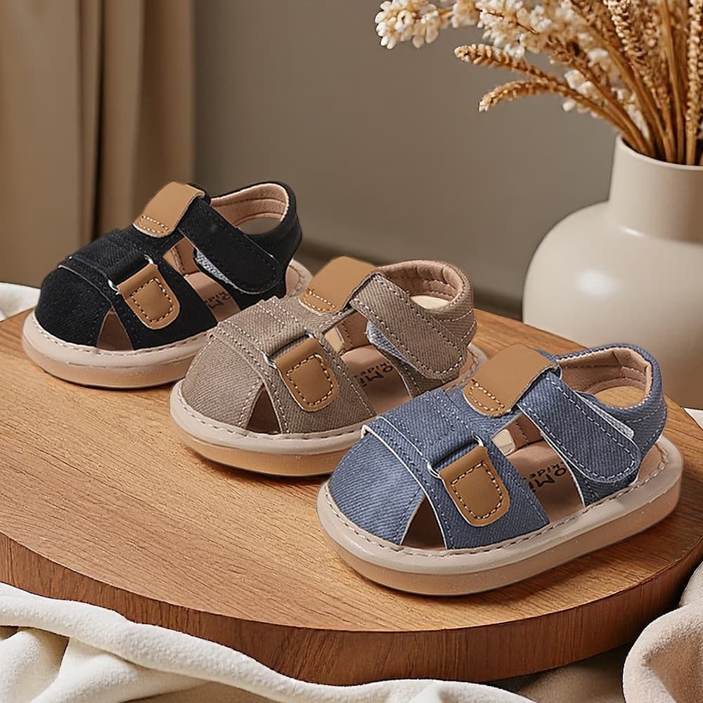 Summer New Style Baby Walking Shoes, Toddler Shoes for 1-2 Years, Squeaky Shoes, Soft Sole Non-Slip