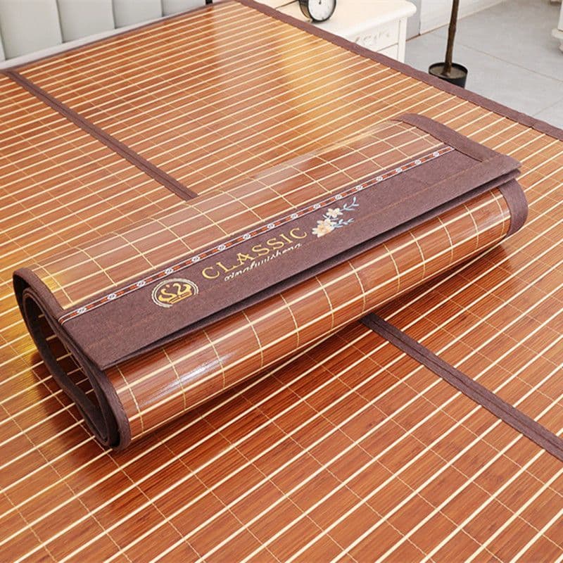 Bamboo Mat 1.8m x2 Double-Sided Foldable, 1.5m for Home Use, 1.2m Straw Mat Student Dorm