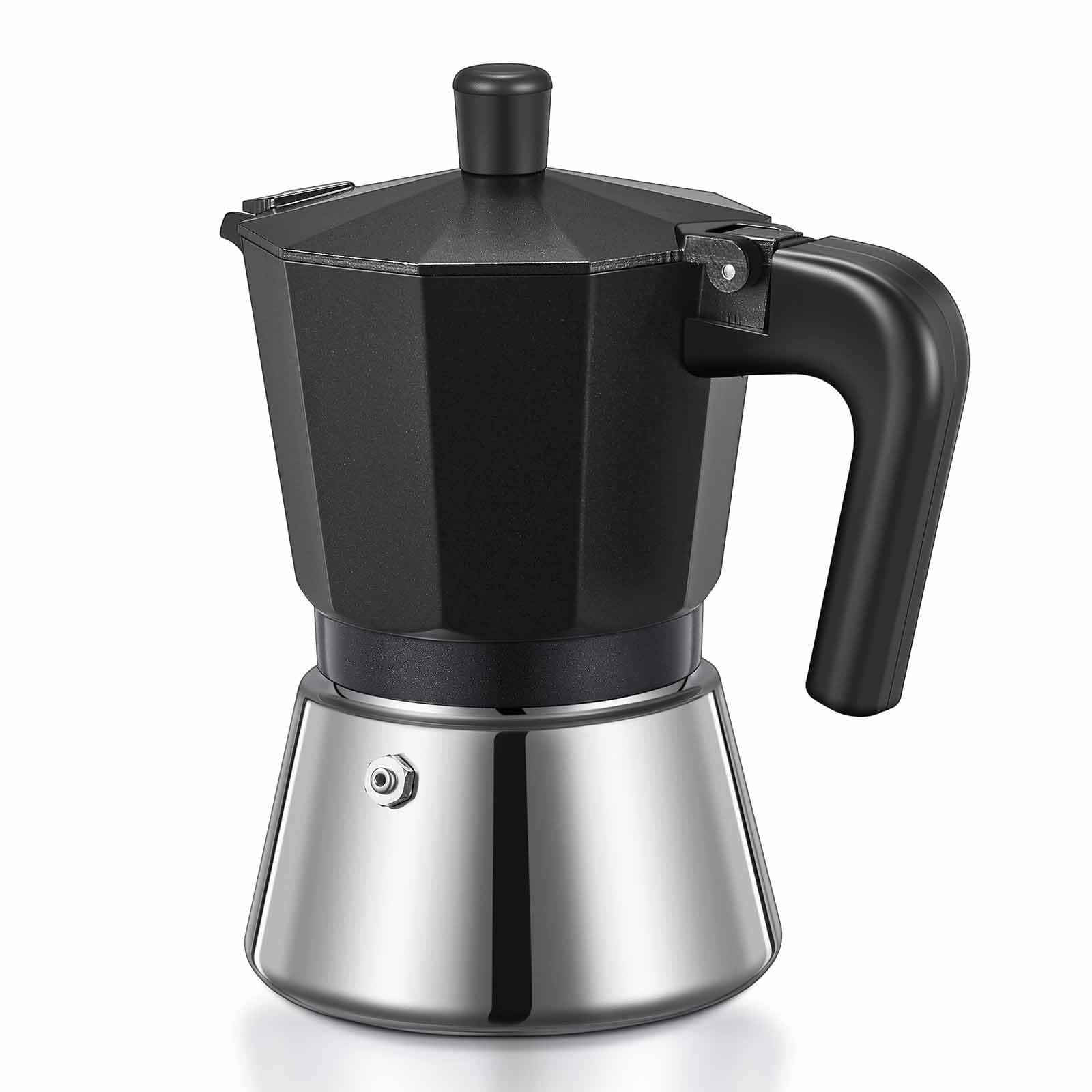 Factory wholesale stovetop espresso coffee maker, specially designed for making rich espresso, Moka pot factory