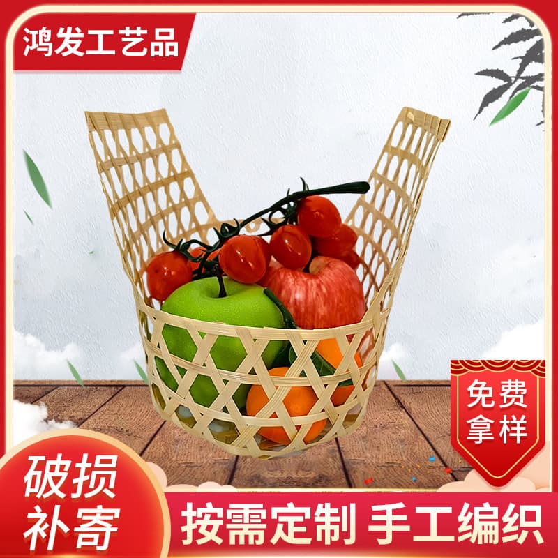 Manufacturer's gift packaging bamboo baskets, Mid-Autumn Festival mooncake gift boxes, Dragon Boat Festival rice dumpling storage bamboo boxes, bamboo woven hand baskets