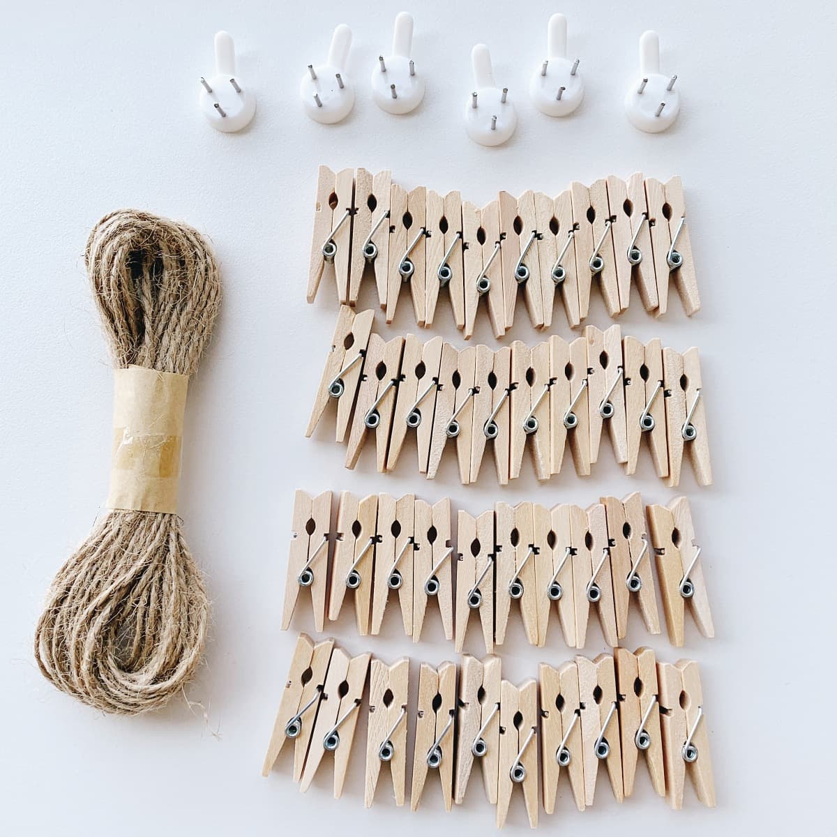 Photo wall decoration card photo wall clip hemp rope room classroom background wall cultural wall hanging lanyard
